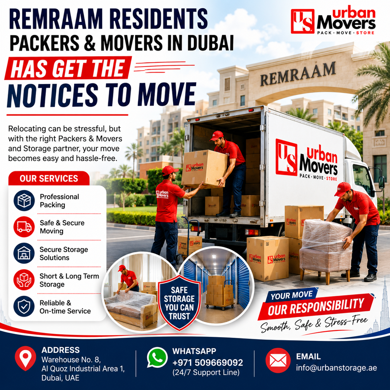 Remraam residents Packers & Movers in Dubai
